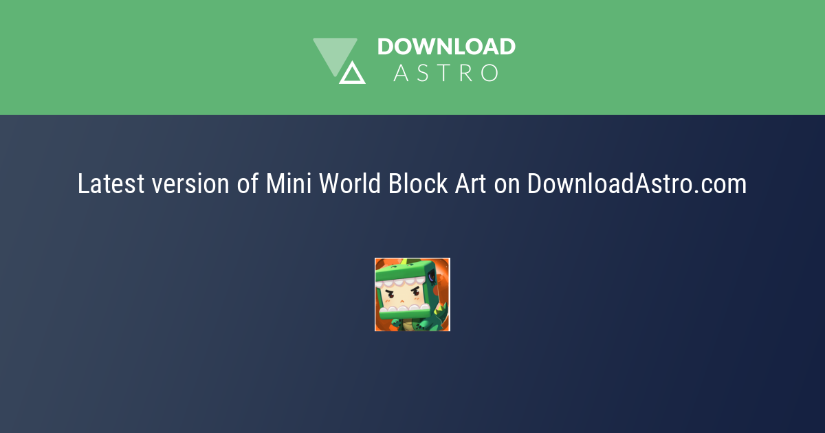 Nedladdning Mini World Block Art Gratis - Senaste Versionen 2023 ✓